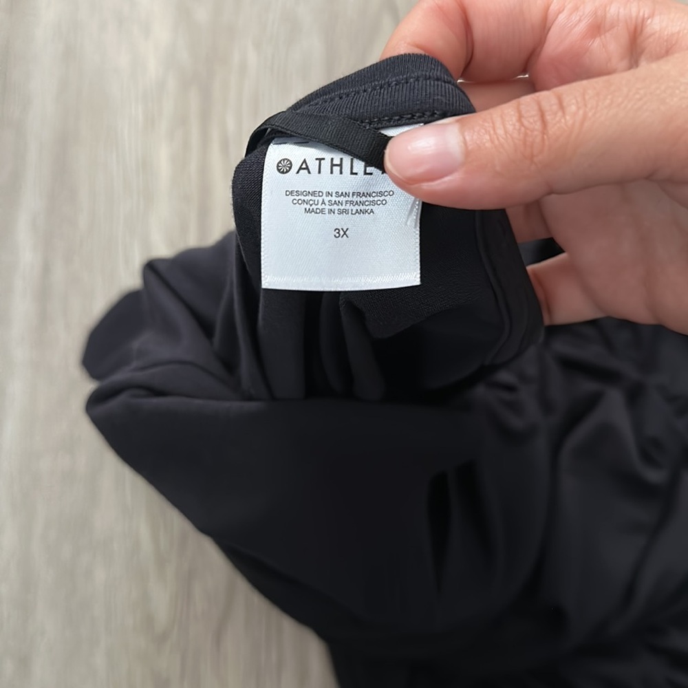 Athleta 3x Plus Size Cutout Back Basic Top - image 5